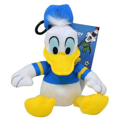 Plush clip key chain - key,
