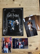 RARE HARRY POTTER SIGNED BOOK EVANNA LYNCH AUTOGRAPH RUPERT GRINT  TOM FELTON ++