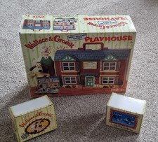 Wallace & Gromit West Wallaby Street Playhouse Carry Case Vintage with Figures