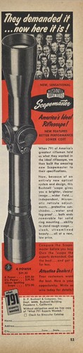 1953 print bushnell - 1953, ad