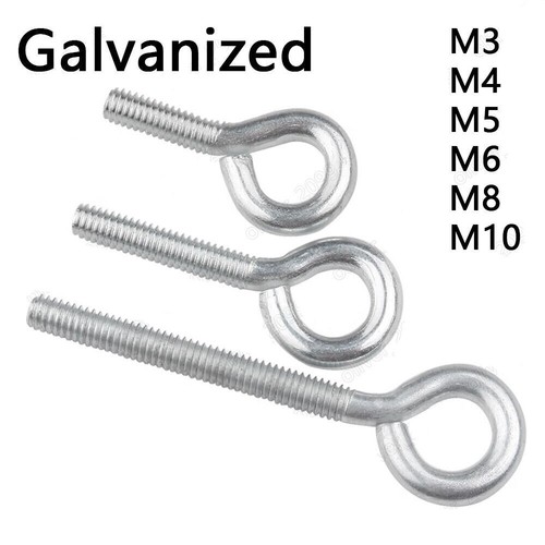 Galvanized steel eye - steel, hooks
