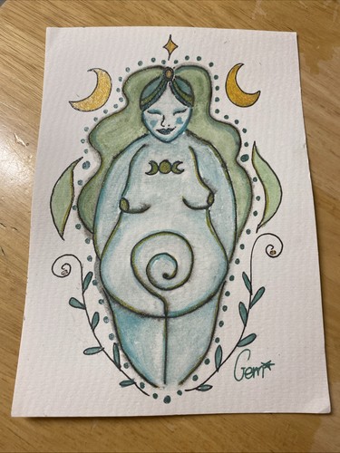 Green body possitive goddess - possitive,