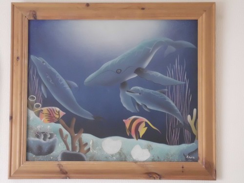 Large original signed oil - signed,,