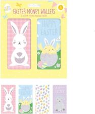 4 Easter Money Wallets Gift Card Envelope 3D Chick Bunny Cash Voucher Holder Kid