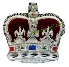 Badge Queens Crown Silver on