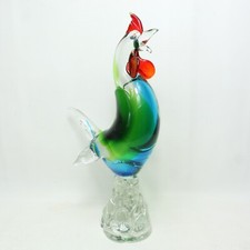 Large Vintage Murano Glass Rooster / Cockerel | Read Description | Free UK P&P