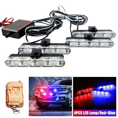 Led red blue car - blue, truck
