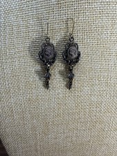 Bronze Victorian-style cameo