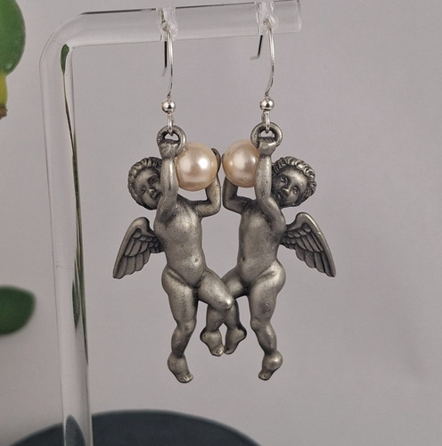 Jonette pewter cherub - pewter,