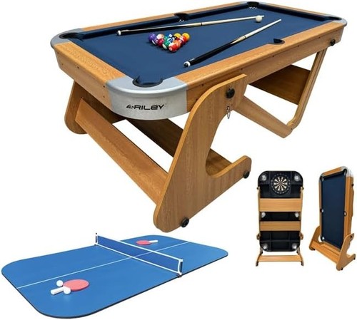 6ft 6in folding pool - pool, table
