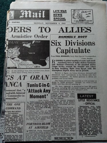 Reproduction ww2 daily mail - reproduction,
