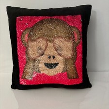 Monkey Emoji Pals Throw Pillow