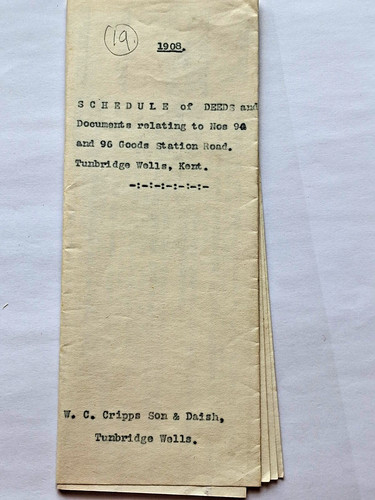 1908 schedule deeds nos - 1908,