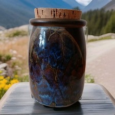Diana Worthy (Chrich Pottery) Stoneware Storage Jar - 19cm Tall with Stopper