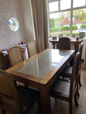 Oriental Dining Table and 6