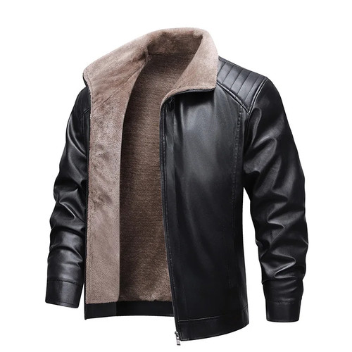 Men leather jacket - men’s, pu