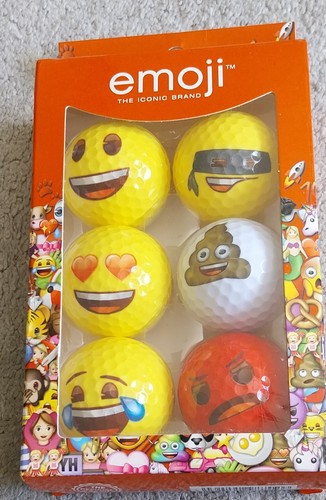 Emoji golf balls - 6x,