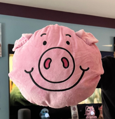Percy pig pocket cushion hand - percy,