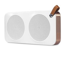 JVC SP-AD60-M Portable Bluetooth Wireless Speaker - White & Gold