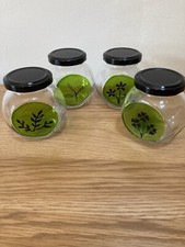 Set Of 4 Small Storage Jars