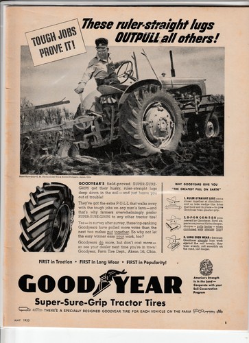 1953 goodyear tractor tire - 1953,
