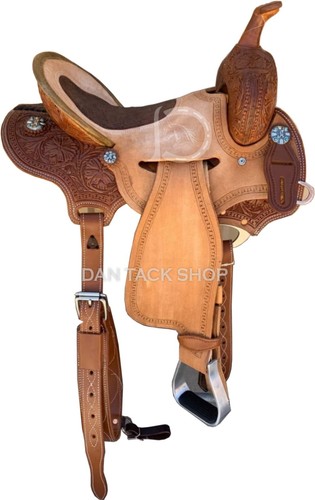 Western leather strip - leather, down