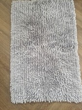 Primark Silver Glitter Comfort Bath Mat - 32in X 20.5in