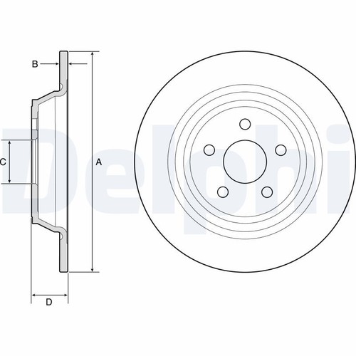 Rear brake disc - rear,
