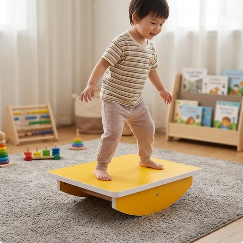 Wooden balance board - balance, child
