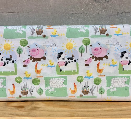 Cute farm animal cotton - animal, fabric
