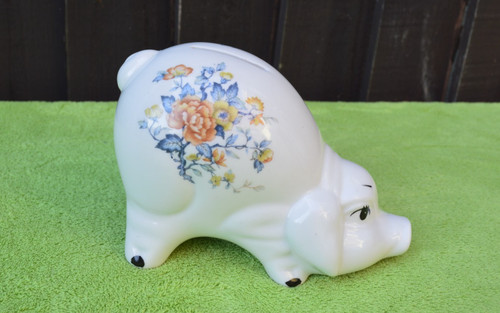 Ceramic pig piggy bank - ceramic,