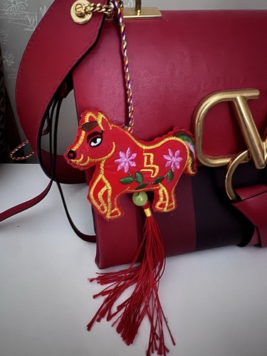 Chinese zodiac horse bag charm - bag,