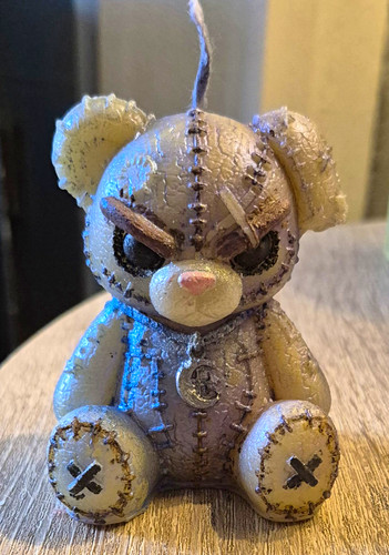 Grey teddy bear animal shaped - grey,