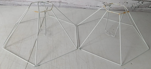 Vintage lampshade wire frames - vintage,