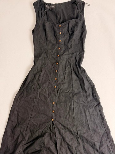 Zara black sleeveless button - zara,