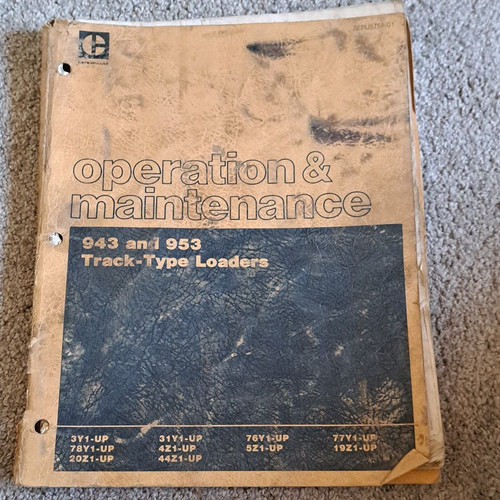 Caterpillar 943 953 track type - caterpillar, 943/953