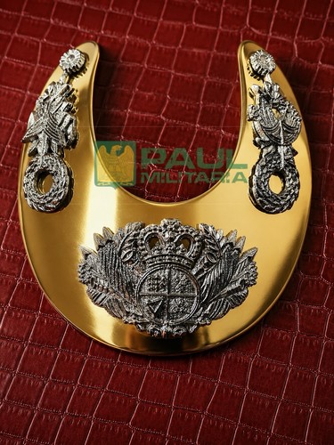 British military brass gorget - british,