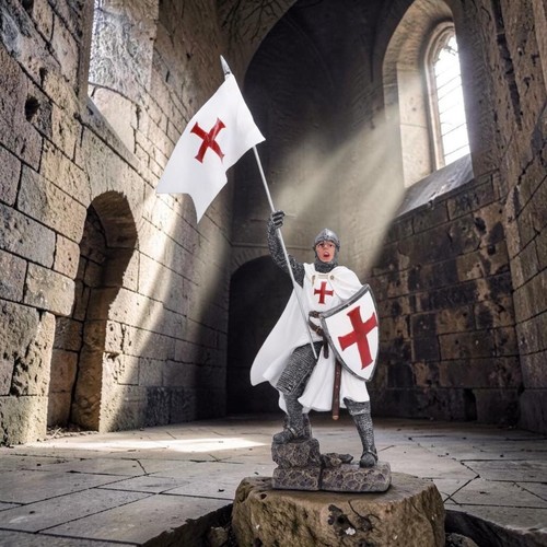 Templar knight statue 6cm - statue, 31.6cm