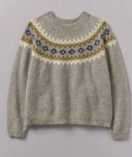 Toast Fair Isle Yoke Mohair