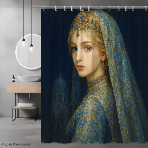 Elegant blue lace shower - elegant,