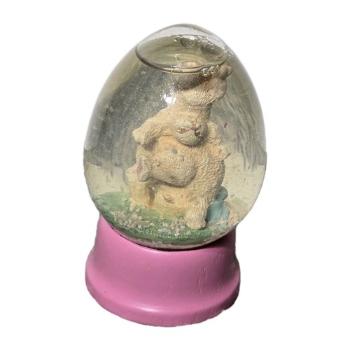 Vintage snow globe easter egg - vintage,
