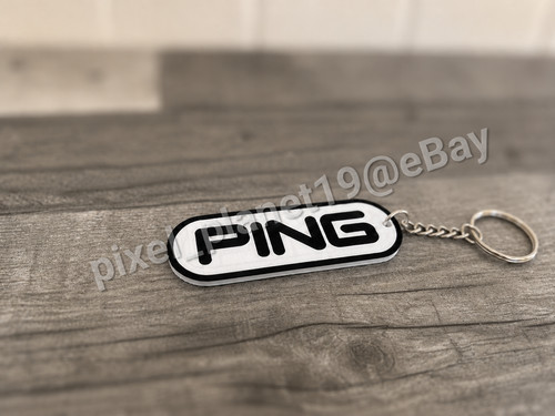 Ping inspired golf keyring - golf,