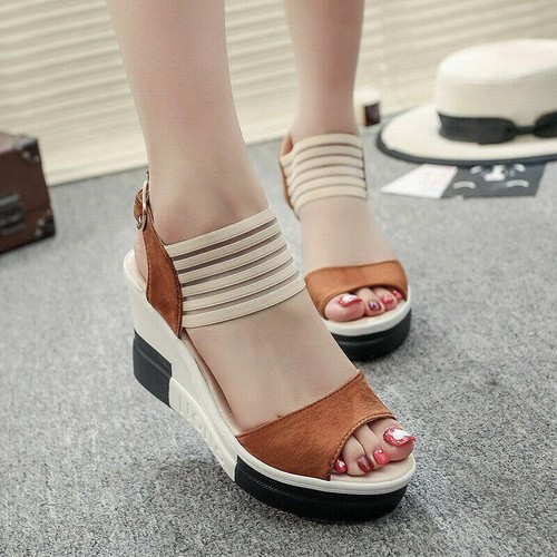 Ladies wedge high - ladies, heel