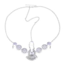 Boho Head Chain Silver Colour