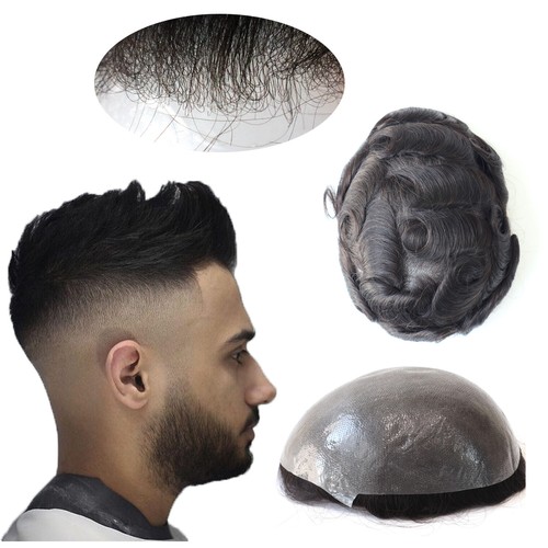 Natural mens toupee human - natural,