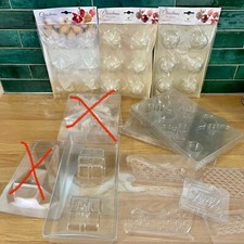 8 x Christmas Professional Chocolate Moulds - Martellato, Pavoni & Cabrellon