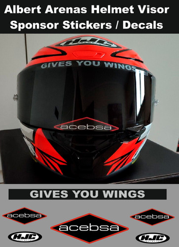Visor decals stickers - decals,
