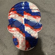 Giant skull pop it fidget toy!