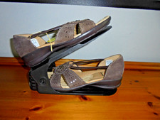 BNWT Earth Spirit Brown Suede Leather Slip on Sandals- Size 5 UK/ EU 38