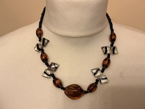 Murano style art glass beaded - murano,